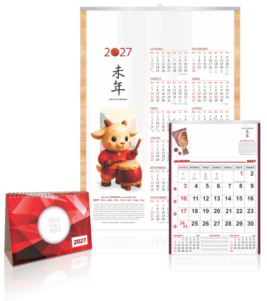 Calendários Personalizados 2027