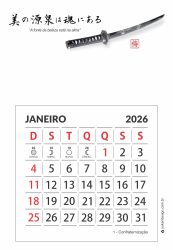 Calendário Ímã Espada 2026