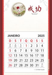 Calendário Ímã Tsuru 2025